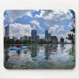 Alfombrilla De Ratón Lago Ladybird Kayaks y Parque de Perros - Austin,