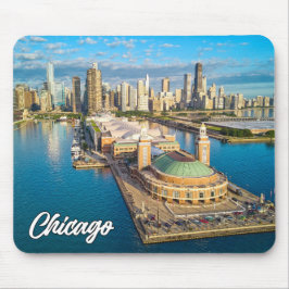 Alfombrilla De Ratón Lago Michigan, Chicago, Illinois, EE. UU.