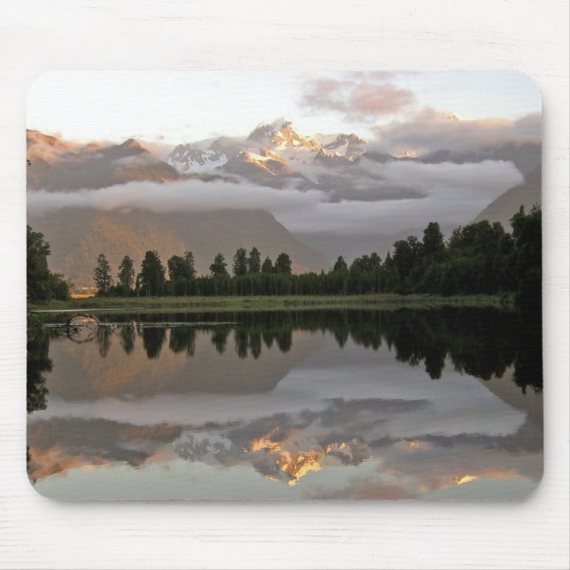 Alfombrilla De Ratón Lago mirror - lago Matheson Mousepad (Frente)