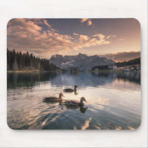 Alfombrilla De Ratón Lago Misurina Dolomites, Italia