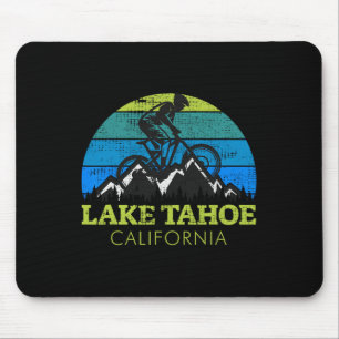 Alfombrilla De Ratón Lago Tahoe California Ciclismo de Montaña Mtb Vint