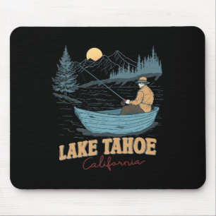 Alfombrilla De Ratón Lago Tahoe California Divertido Verano Pesca Campi