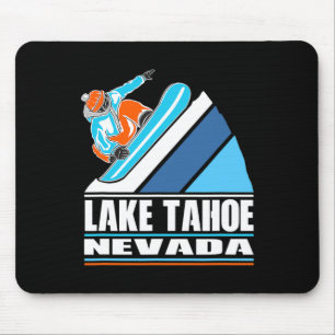 Alfombrilla De Ratón Lago Tahoe Nevada - Vintage Snowboard