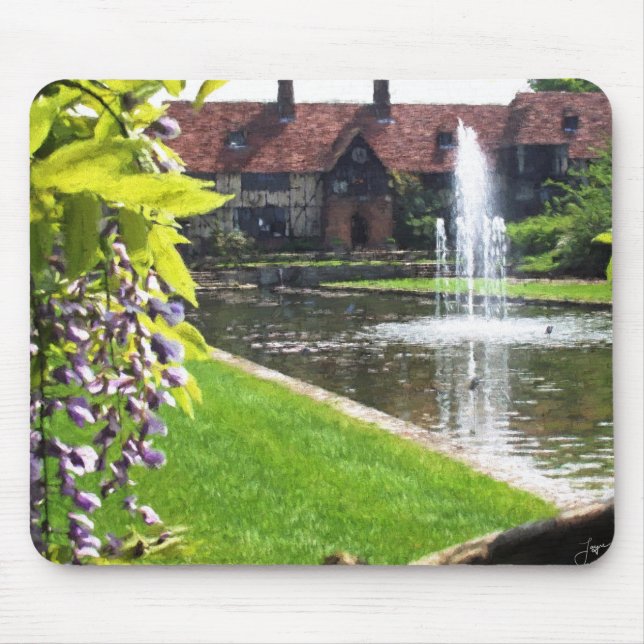 Alfombrilla De Ratón Lago y fuente de RHS Wisley (Frente)