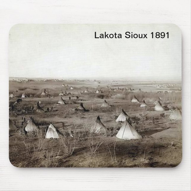 Alfombrilla De Ratón Lakota Sioux 1891 Mousepad (Frente)