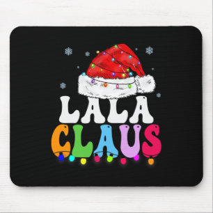 Alfombrilla De Ratón Lala Claus Funny Xmas Familiar Coincidiendo Con La