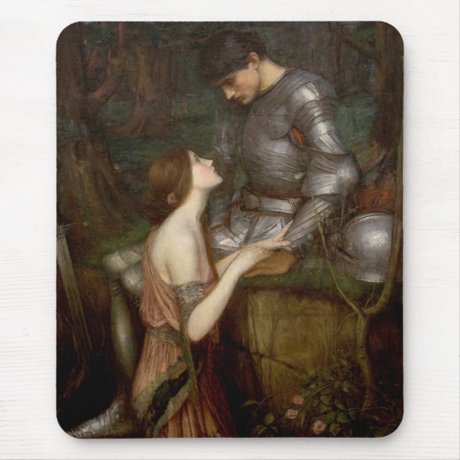 Alfombrilla De Ratón Lamia y el soldado (por John William Waterhouse) (Frente)