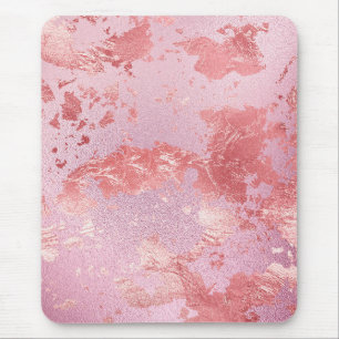 Alfombrilla De Ratón Laminado metálico rosa glamuroso brillante