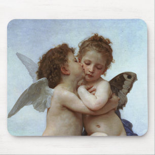 Alfombrilla De Ratón L'Amour et Psyche de Bouguereau, enfants (Cupido)