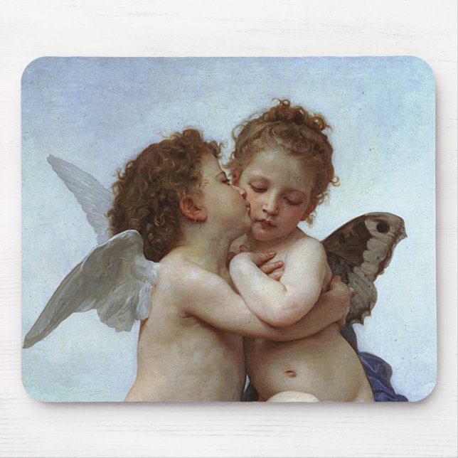 Alfombrilla De Ratón L'Amour et Psyche de Bouguereau, enfants (Cupido) (Frente)