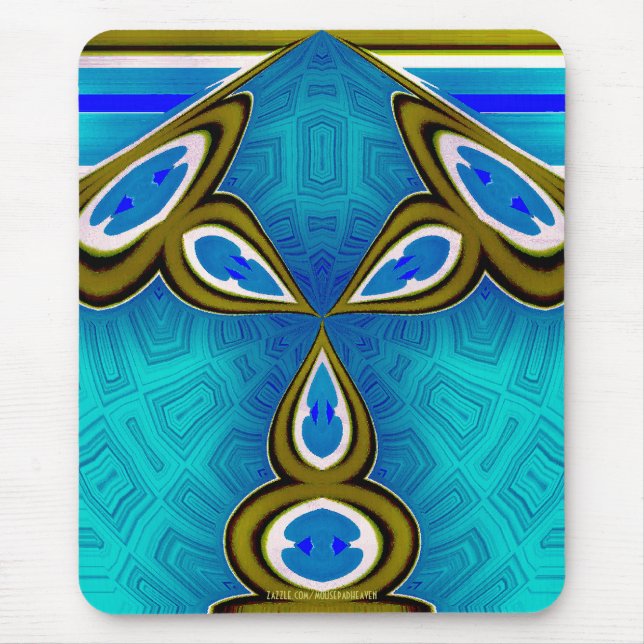 Alfombrilla De Ratón Lámpara azul Mousepad del conejito (Frente)