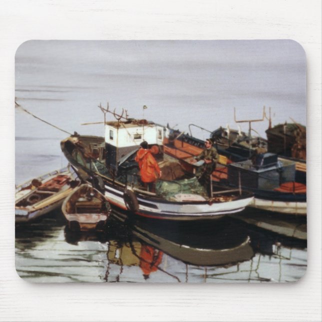 Alfombrilla De Ratón Lanchas de pesca (Frente)