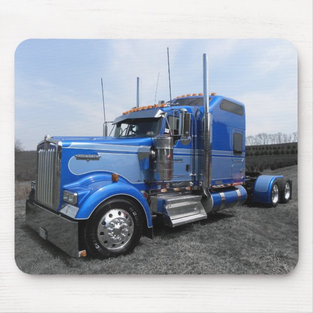 Alfombrilla De Ratón Lanita Kenworth azul Mousepad (Frente)