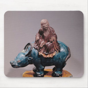 Alfombrilla De Ratón Lao-Tzu en su búfalo, dinastía de Qing