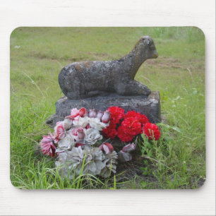 Alfombrilla De Ratón Lápida mortuoria Mousepad del cordero