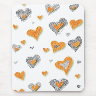 Alfombrilla De Ratón Lápiz Art Hearts Mousepad