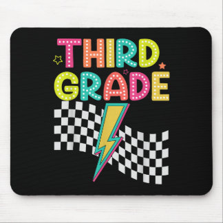 Alfombrilla De Ratón Lápiz Lightning Bolt Retro de tercer grado de prof