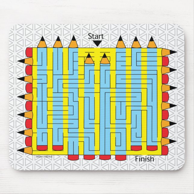 Alfombrilla De Ratón Lápiz Maze (Frente)