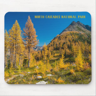 Alfombrilla De Ratón Larches de otoño en Easy Pass Washington