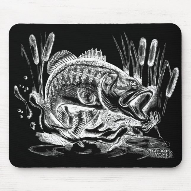 Alfombrilla De Ratón Largemouth Bass (Frente)