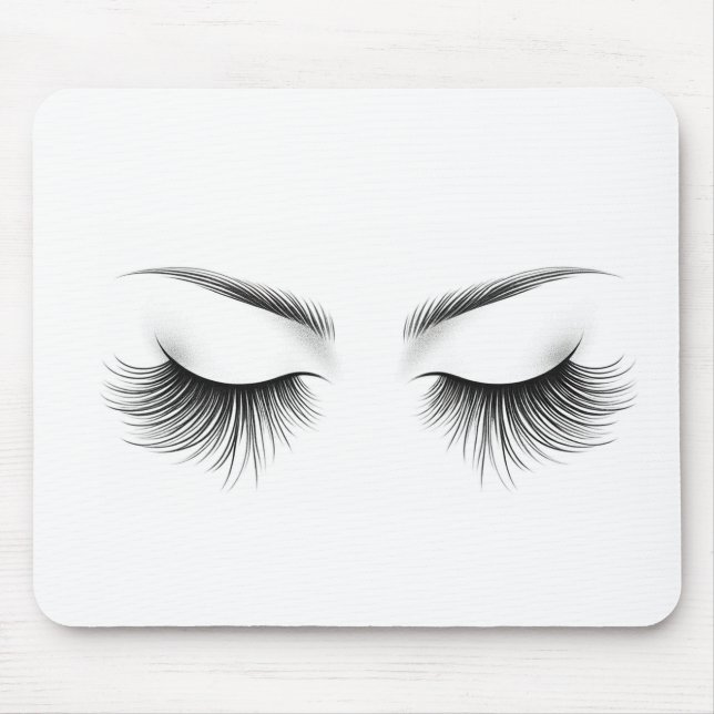 Alfombrilla De Ratón Largos latigazos Extensiones Eyelash Belleza (Frente)