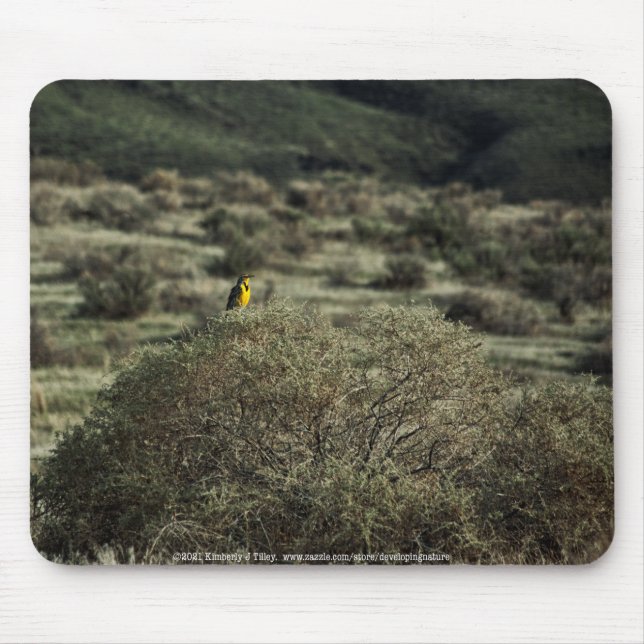Alfombrilla De Ratón Lark sobre el Bush (Frente)