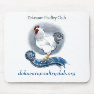 Alfombrilla De Ratón Las aves de corral de Delaware aporrean Mousepad