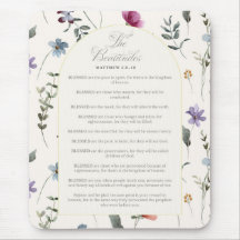 Las Bienaventuranzas Mateo 5:3–12 Escritura Floral