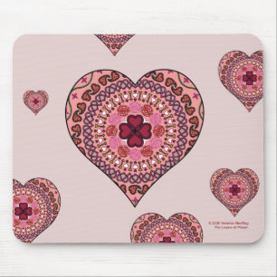 Alfombrilla de ratón Las Capas del Corazón