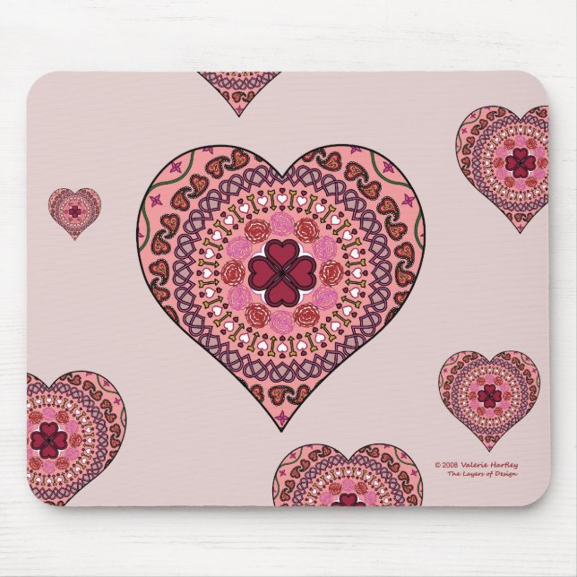 Alfombrilla de ratón Las Capas del Corazón (Frente)