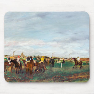 Alfombrilla De Ratón Las carreras de caballos, Edgar Degas