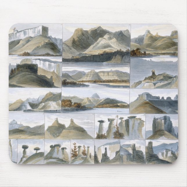 Alfombrilla De Ratón Las colinas notables en el Missouri superior, (Frente)