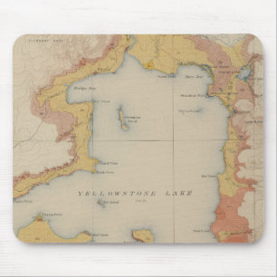 Alfombrilla De Ratón Las costas del lago Yellowstone