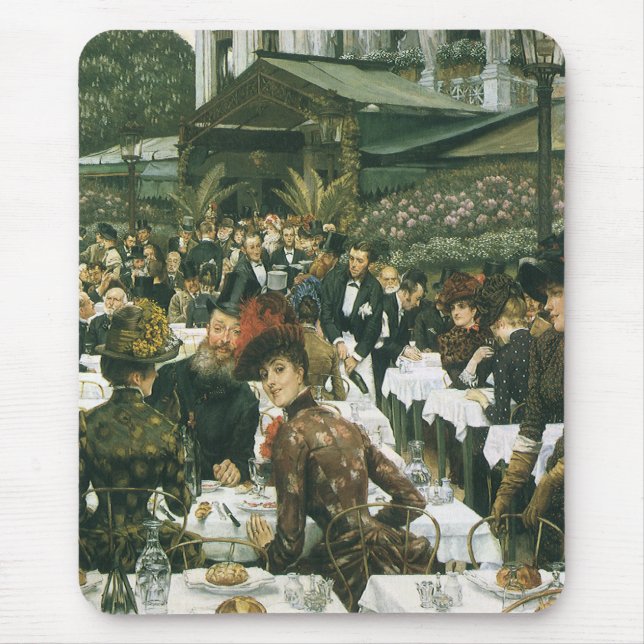 Alfombrilla De Ratón Las damas de artista de James Tissot, arte de moda (Frente)