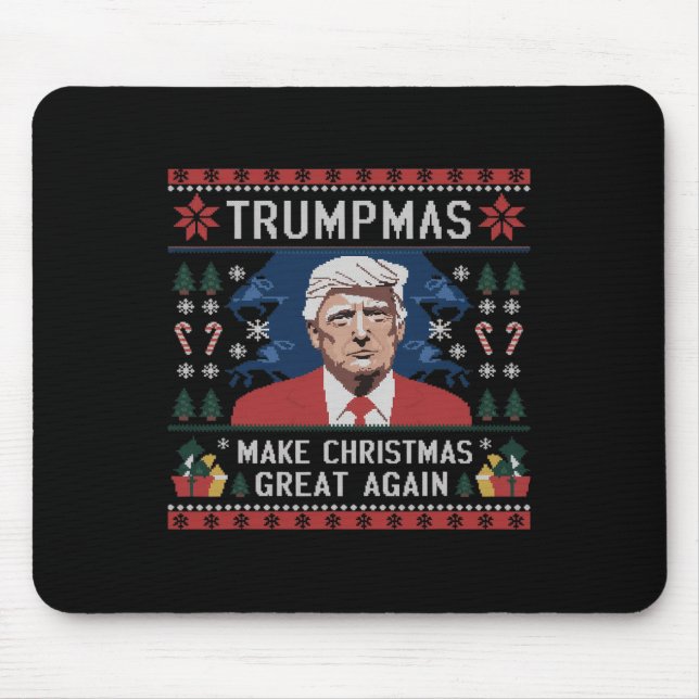 Alfombrilla De Ratón Las divertidas Trumpmas cómicas vuelven a hacer gr (Frente)