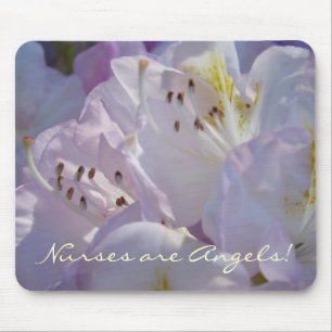 Alfombrilla De Ratón Las enfermeras son ángeles! regalos Floral mouse p
