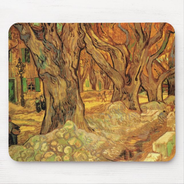 Alfombrilla De Ratón Las escaleras de acceso de Vincent van Gogh (Frente)