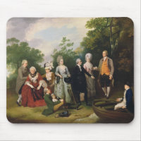 Las familias en un jardín, c.1788 de Oliverio y de