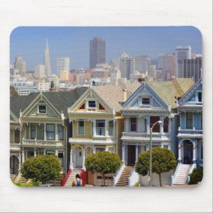 Alfombrilla De Ratón Las famosas Painted Ladies de San Francisco