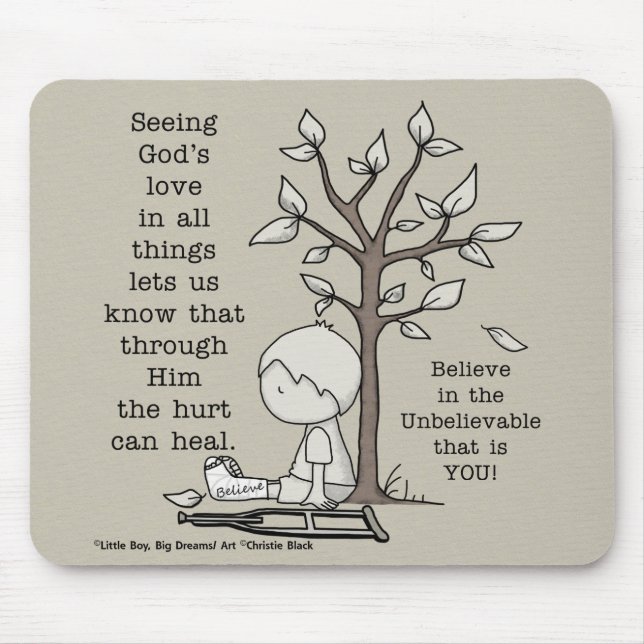 Alfombrilla De Ratón Las heridas pueden curarse (Frente)