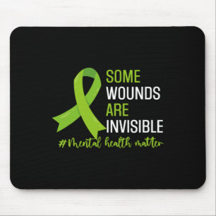 Alfombrilla De Ratón Las Heridas Son Mes Invisible De Conciencia Sobre
