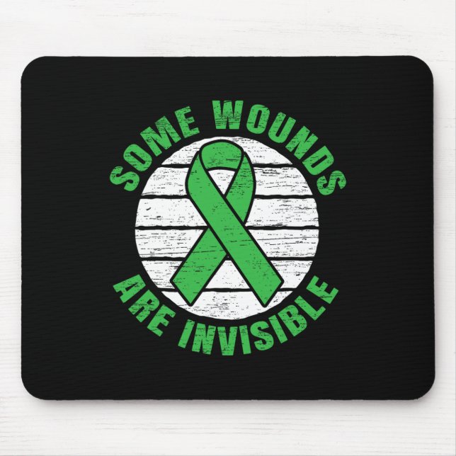 Alfombrilla De Ratón Las Heridas Son Sucesos Invisibles De Concienciaci (Frente)