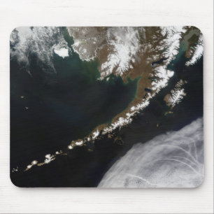 Alfombrilla De Ratón Las islas Aleutian y la península de Alaska
