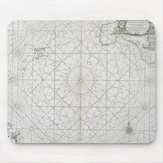 Alfombrilla De Ratón Las islas de Scilly y de Cornualles (Frente)