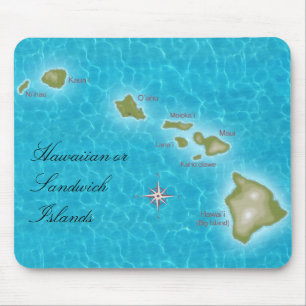 Alfombrilla De Ratón Las islas hawaianas