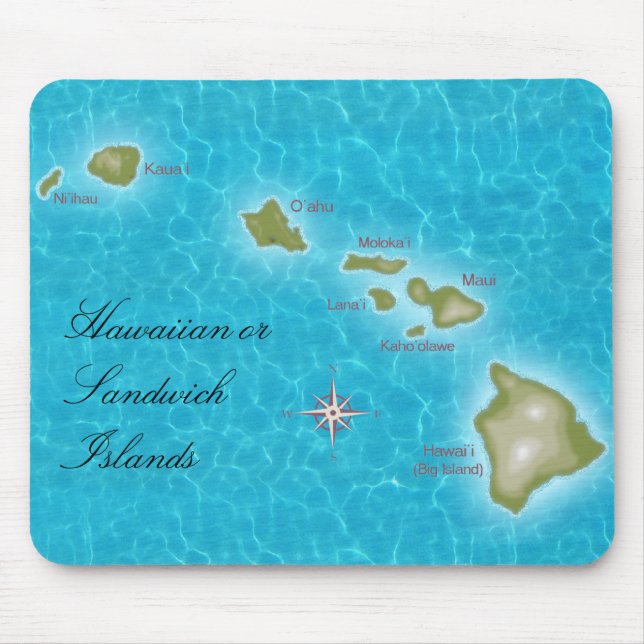 Alfombrilla De Ratón Las islas hawaianas (Frente)