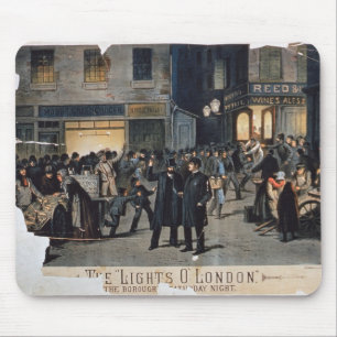Alfombrilla De Ratón "Las luces O" London (litho del color)