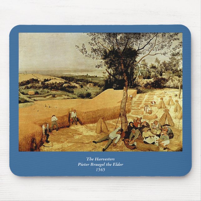 Alfombrilla De Ratón Las máquinas segadores de Pieter Bruegel (1565) (Frente)