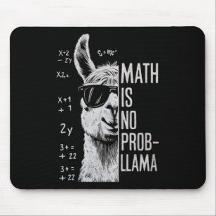 Alfombrilla De Ratón Las matemáticas no son un problema Llama divertida