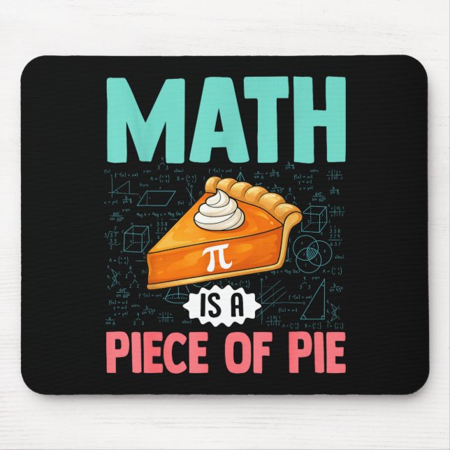 Alfombrilla De Ratón Las Matemáticas Son Pan Comido Día Divertido De Pi (Frente)